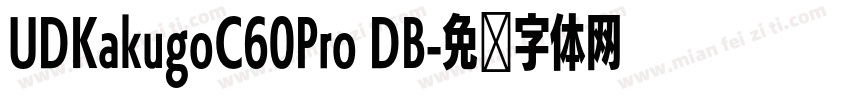 UDKakugoC60Pro DB字体转换